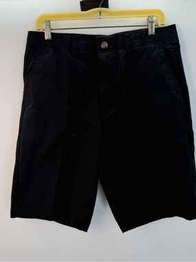 Architect Black Flat-Front Men's Shorts